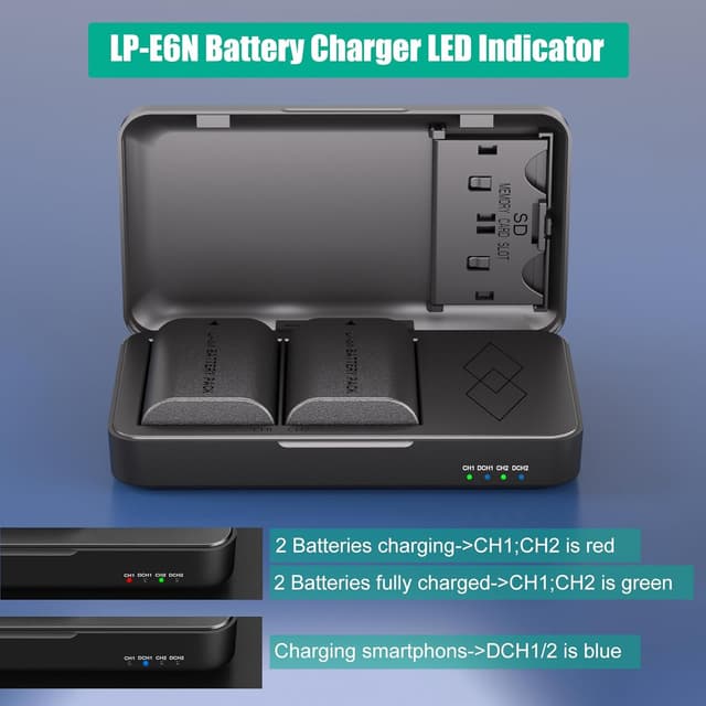 Thumbnail 6 de JYJZPB LP-E6N 2300mAh battery 2 pack