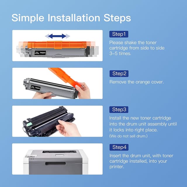 Thumbnail 6 de Kompatibler Brother TN241/TN245/TN-242BK Schwarz Toner (2er Pack) für diverse MFC- und DCP-Modelle