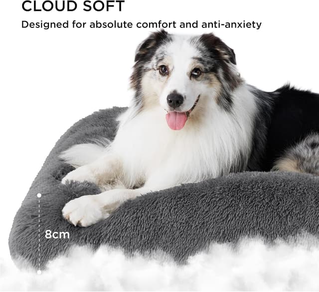 Detalle 2 de Bedsure Dog Crate Bed XL 104x69cm — calming cushion