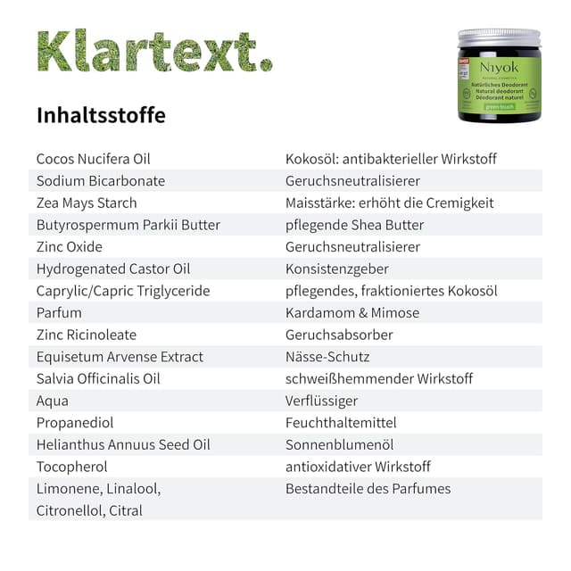 Thumbnail 1 de Niyok Green Touch Deocreme 40 ml