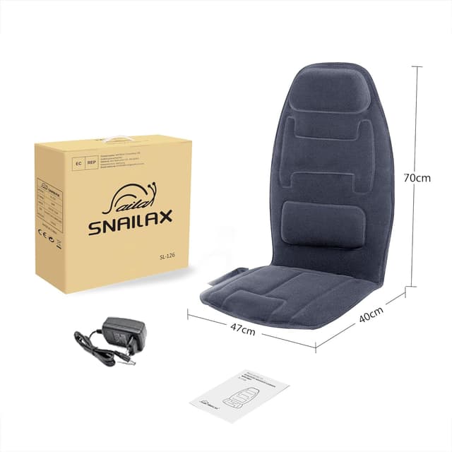 Thumbnail 6 de Snailax Asiento de Masaje con Calor 10 motores