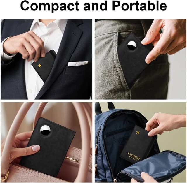 Thumbnail 6 de AOOSU Reisepasshülle Airtag Halter