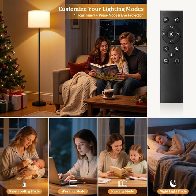 Thumbnail 4 de PreeOtti 60" floor lamp dimmable with remote