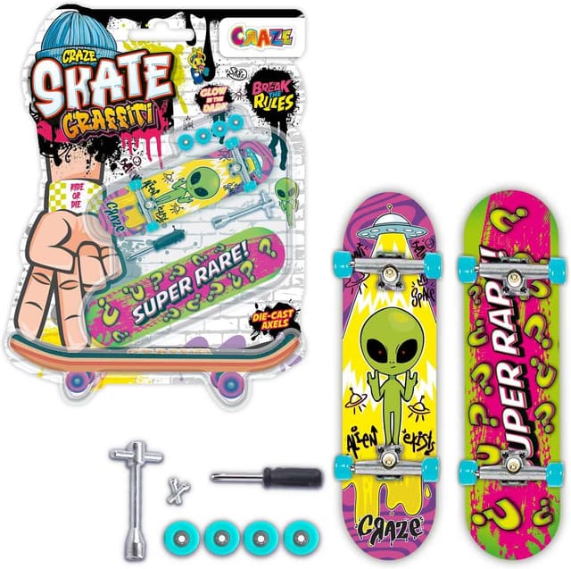 Imagen de Fingerboard Set 2er Pack Neon Mini-Skates en OfertitasTOP
