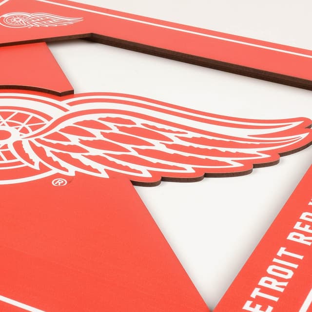 Detalle de YouTheFan NHL Officially-Licensed 3D Logo Series Wall Art (12” x 12”) — ready to hang