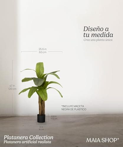 Thumbnail 4 de Bananier artificiel Maia Shop 120 x 60 cm