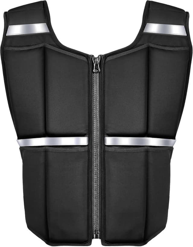 Detalle de ONETWOFIT Adjustable Weighted Vest (45lb/35lb/19lb) for Rucking & Strength Training