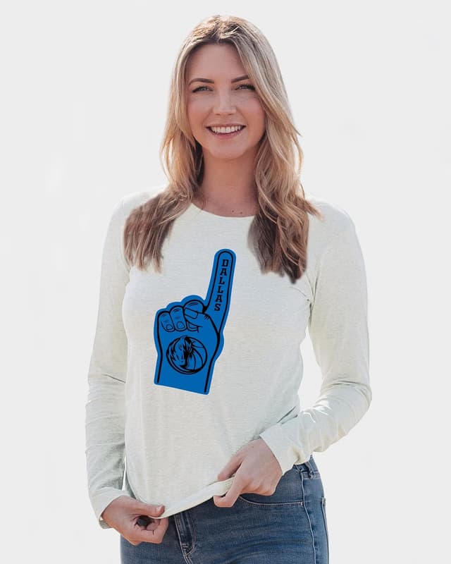 Thumbnail 6 de Blue 84 NBA Women’s Long Sleeve T-Shirt (Officially Licensed) — Icon Alternate, Knicks