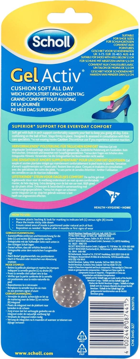 Detalle 2 de Scholl GelActiv Everyday Heels Insoles