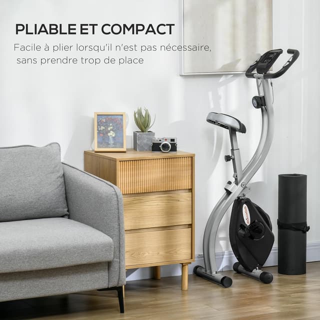 Thumbnail 6 de SPORTNOW Vélo d'appartement pliant 8 niveaux résistance