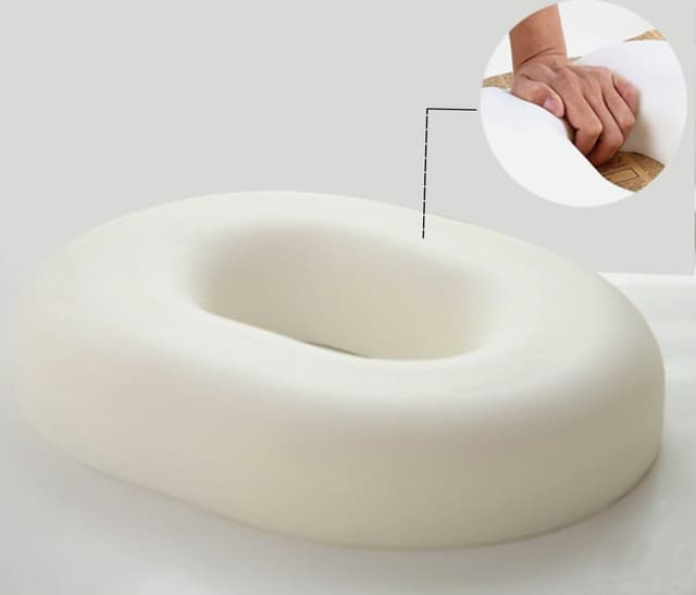 Detalle 2 de Ecosafeter Orthopedic Ring Memory Foam Cushion (Donut Cushion) for Haemorrhoids & Coccyx Pain