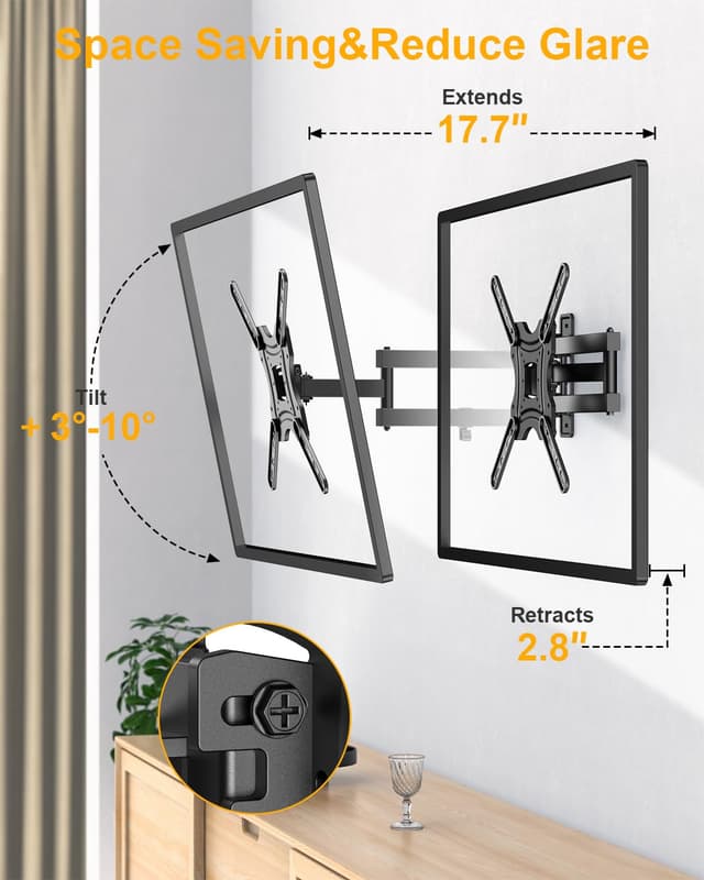 Thumbnail 4 de XVCAS Full Motion TV Wall Mount 55 in