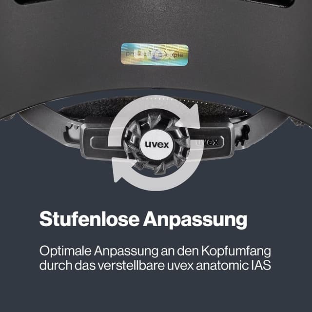 Detalle de uvex Kid 3 cc – robuster Fahrradhelm für Kinder mit verstellbarem IAS-System