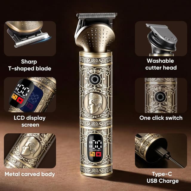 Detalle de Cordless 6-in-1 beard trimmer, 2500mAh