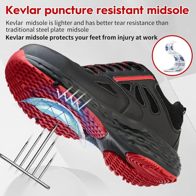 Thumbnail 4 de ISOOUS Sicherheitsschuhe Leicht mit Kunststoffkappe