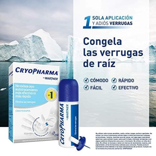 Detalle de Cryopharma Tratamiento Anti Verrugas en spray Cryogenización de verrugas comunes y plantares (50 ml)