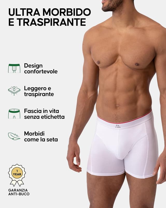 Detalle de DANISH ENDURANCE boxer bamboo traspirante 6 paia