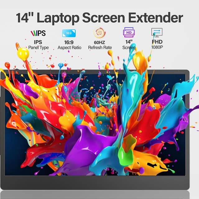 Thumbnail 3 de CIDETTY 14-inch portable monitor