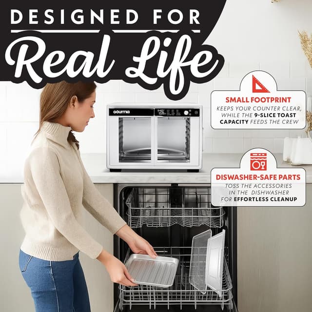 Thumbnail 6 de Gourmia French Door Air Fryer Oven 37 Qt