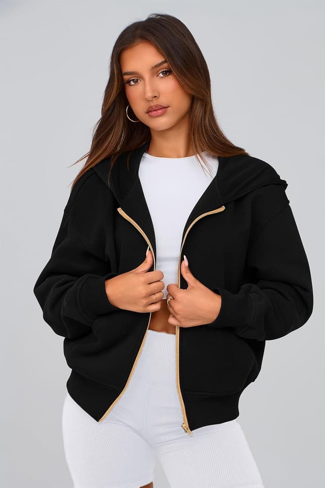 Detalle 2 de PRETTYGARDEN Zip Up Hoodie Women S-M-L-XL