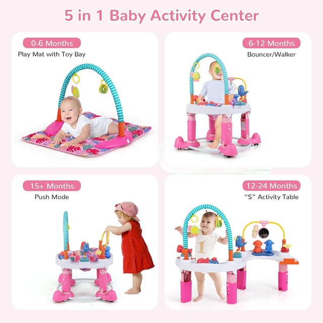 Thumbnail 4 de INFANS Baby Bouncer Activity Center 5-in-1