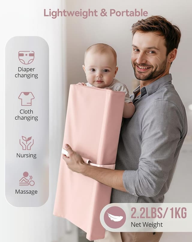 Thumbnail 5 de COMOMY Vegan Leather Baby Changing Mat, portable 1️⃣
