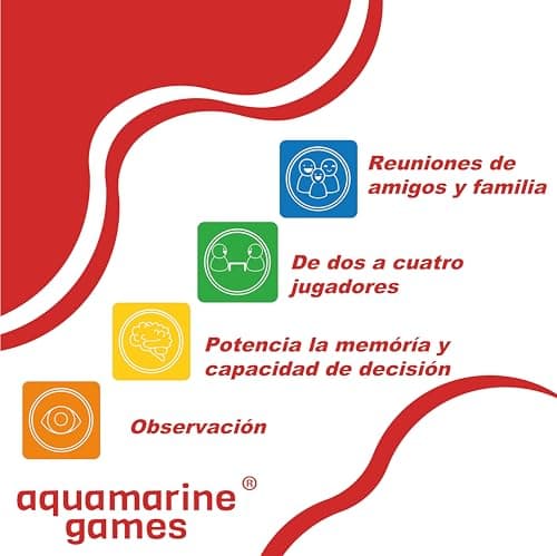 Detalle de Aquamarine Games Travel Rummy 106 fichas 🎲