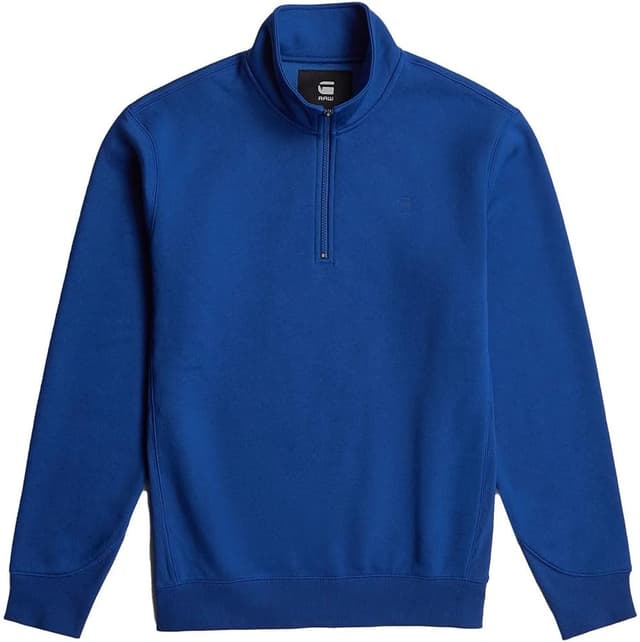 Detalle de G-Star Herren Premium Core Half Zip Sweater – bequemer Pulli mit originellem Look