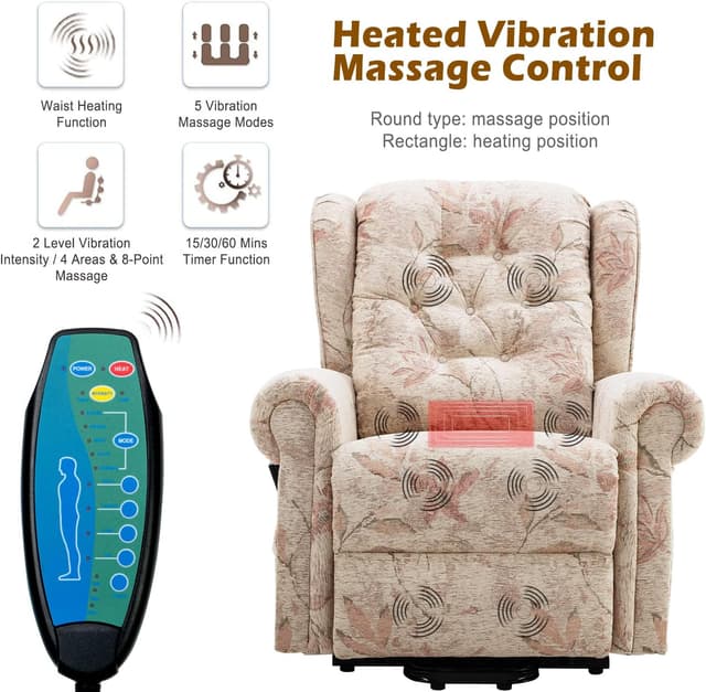 Thumbnail 2 de LANTRO JS Electric Riser Recliner Chair 300 lbs