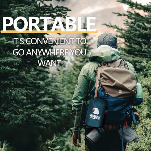 Detalle de COVACURE Camping Hammock 270 x 150cm