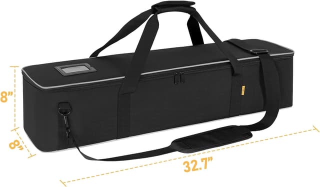 Detalle 2 de OUUTMEE Stativtasche 80 x 20 x 20 cm mit Schulterriemen, gepolstertem Tragebereich und Griffen