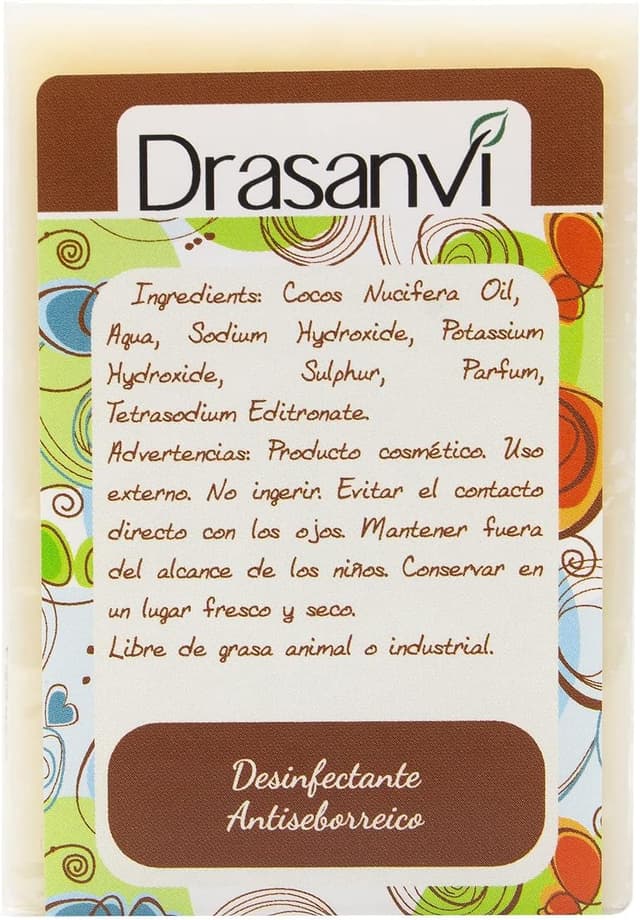 Detalle 2 de DRASANVI JABON AZUFRE 100g para acné