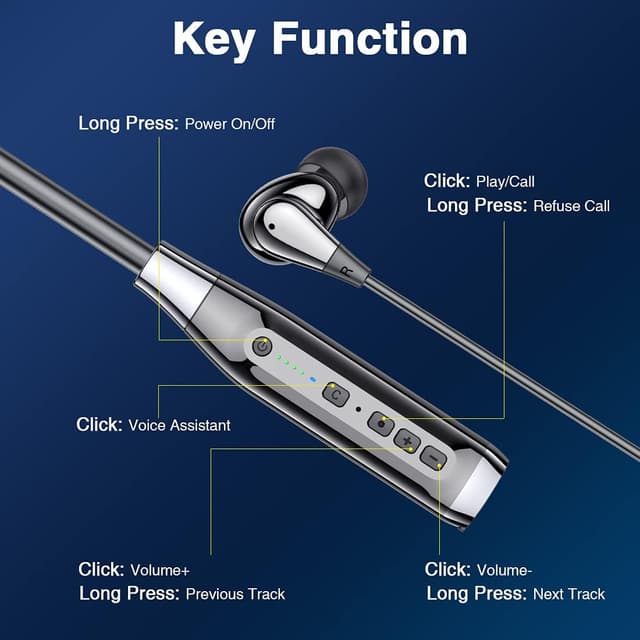 Thumbnail 5 de Nsyee A13 V5.0 Neckband Headphones