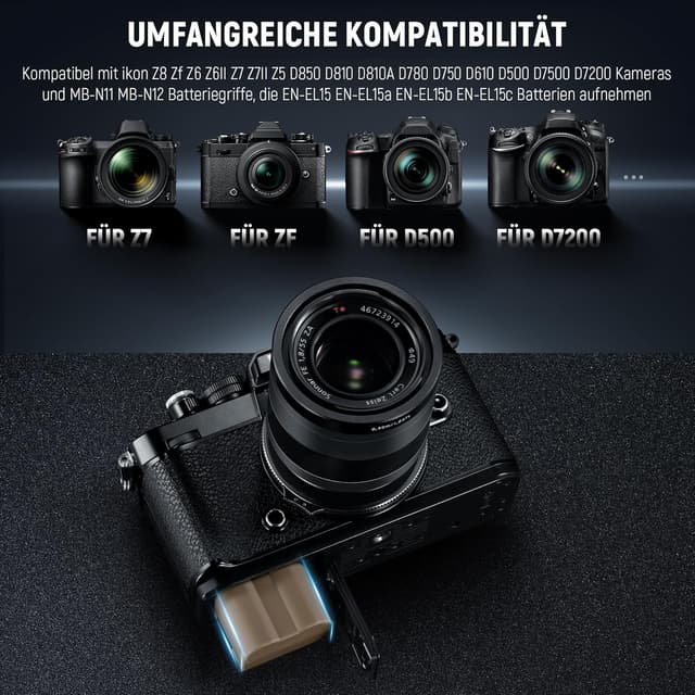 Detalle 2 de NEEWER EN-EL15c Akku 2400 mAh