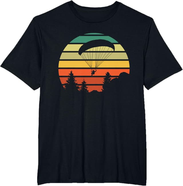 Thumbnail 4 de T-shirt parapendio su sole tramonto