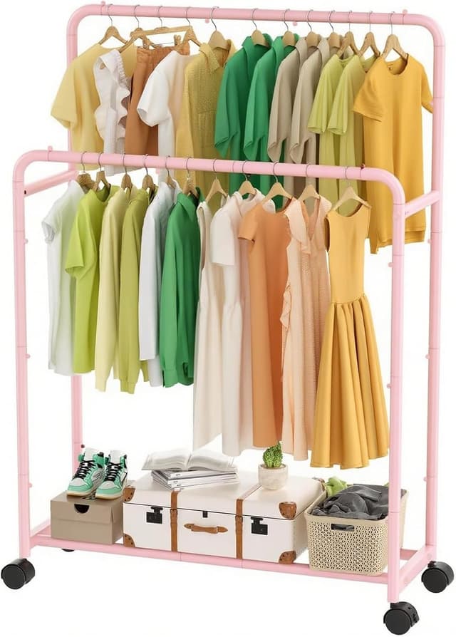 Thumbnail 6 de Simple Trending Clothes Rack with Wheels