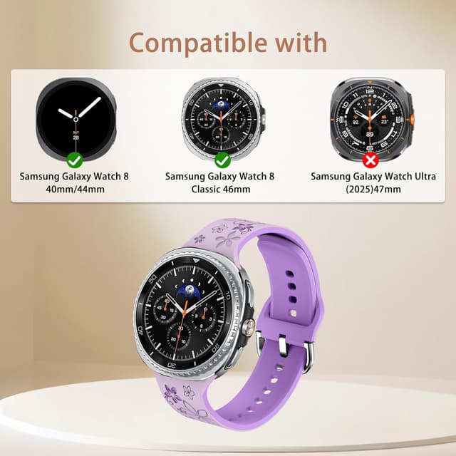 Detalle 1 de PinnWaa bracelet silicone Galaxy Watch 8