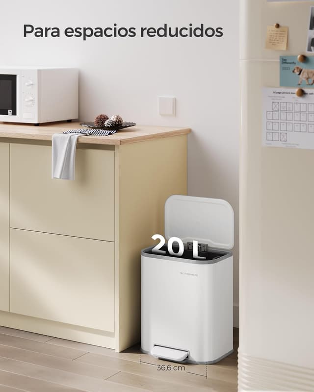 Thumbnail 3 de SONGMICS Cubo Basura 20 L LTB542W02