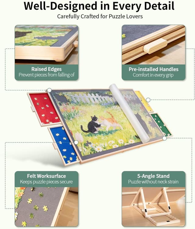 Thumbnail 2 de 1500-piece Tilting Puzzle Board 🎲