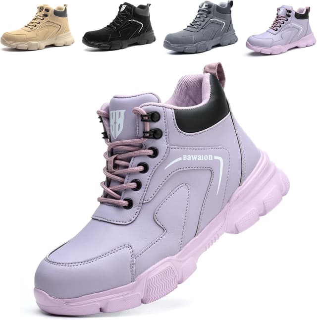 Thumbnail 6 de Bawalon safety boots with steel cap – lightweight water resistant non-slip work shoes