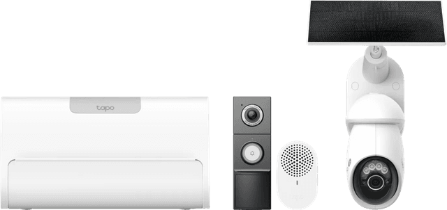 Detalle de TP-Link Tapo Tapo C660 Solar Kit + D235 Smart Battery & Wired Doorbell + H500 Smart HomeBase Set
