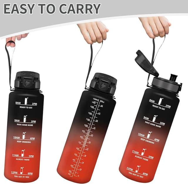 Detalle 1 de Motswedi Botella agua 1,5 L reutilizable para gimnasio