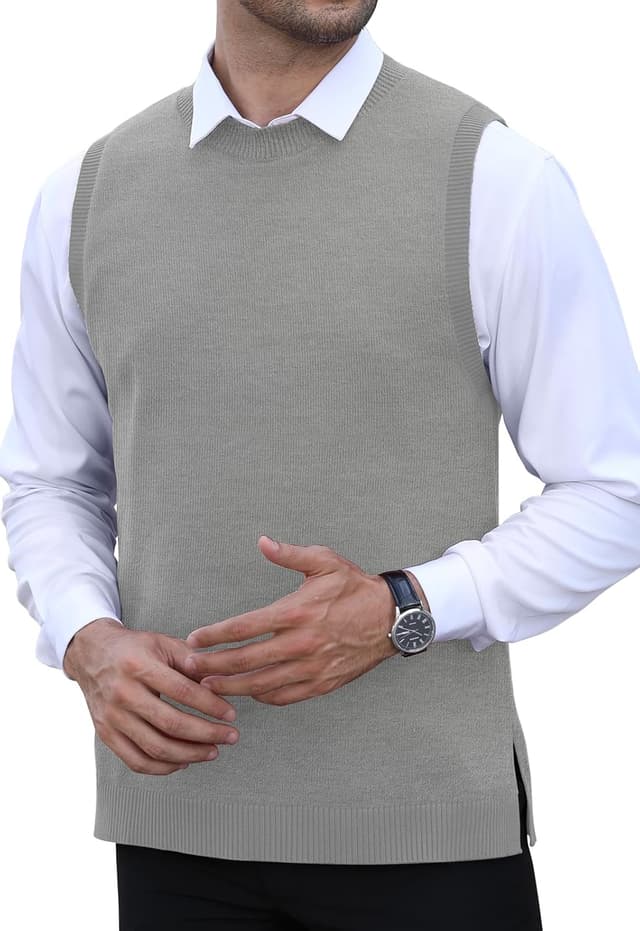 Detalle 2 de KUYIGO gilet tricot col rond homme