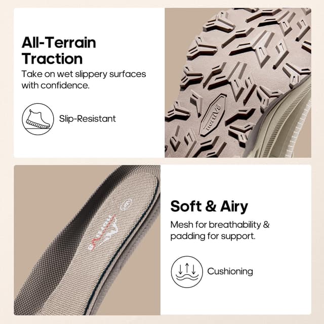 Detalle 2 de NORTIV 8 Chaussures de randonnée femme SNHB241W : confort léger et semelle antidérapante