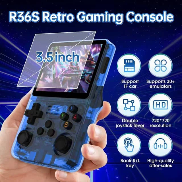 Thumbnail 2 de Febotak R36S Retro Handheld Console with 128GB 🕹