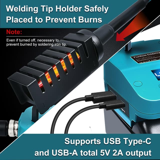 Thumbnail 5 de Makita 18V kabelloser Lötkolben 60W