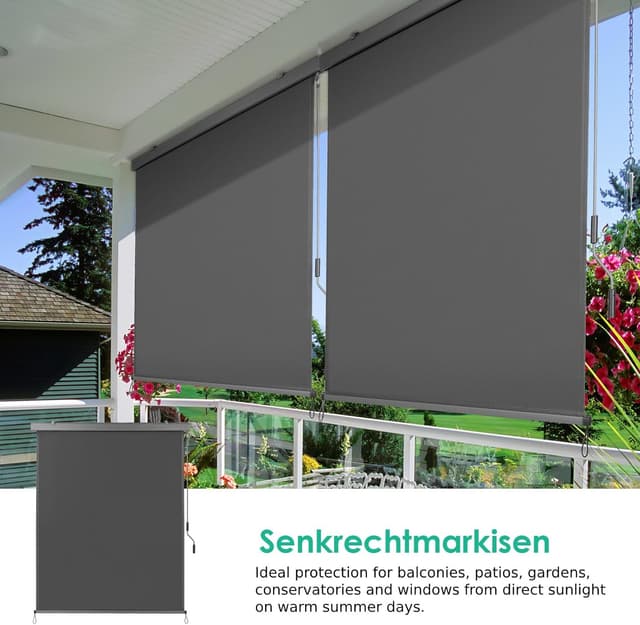 Thumbnail 1 de Toldo Vertical Enrollable 250x140cm Gris