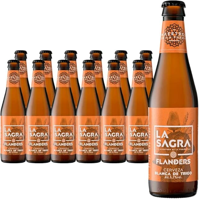Imagen de La Sagra Flanders - Cerveza Blanca de Trigo 🍺 - Caja 12 en OfertitasTOP