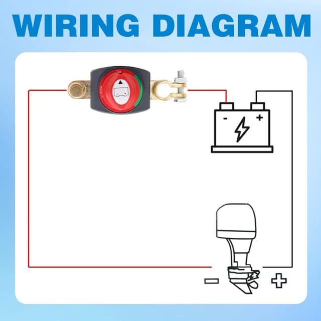 Detalle de Batteriehauptschalter 12V-48V 275A
