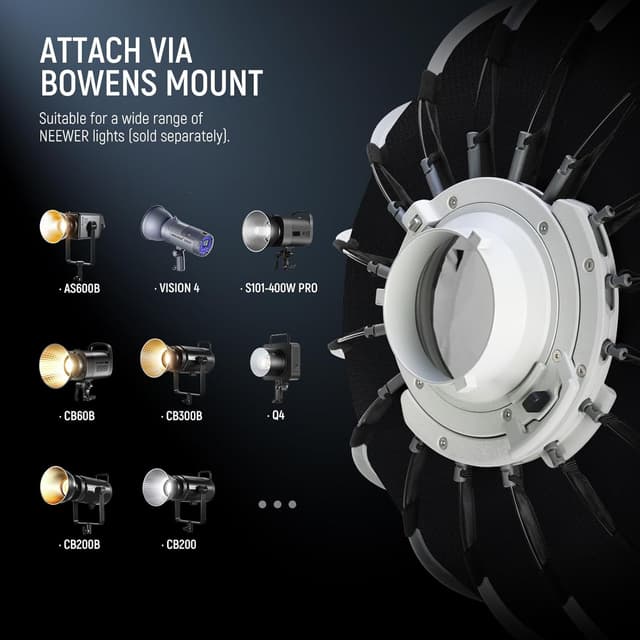 Detalle de Neewer Parabolic Softbox 47.2 inch